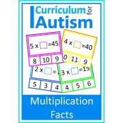 Multiplication Facts Missing Factors Clip Cards